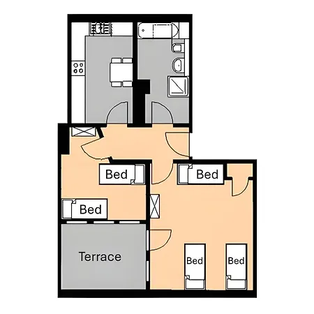 Lejlighed M M Central Apartments Gruppen, Handwerker Und Monteure Budget Berlin