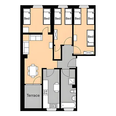 M M Central Apartments Gruppen, Handwerker Und Monteure Budget *