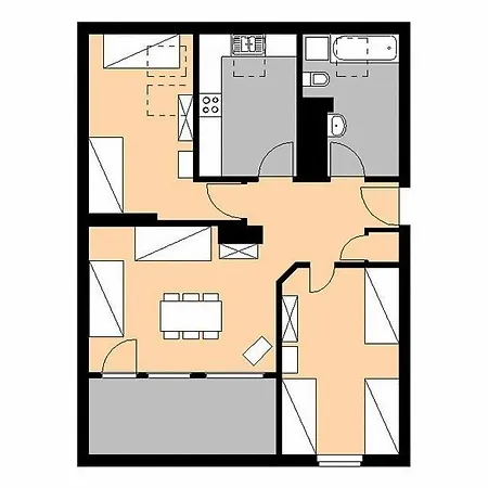 Apartment M M Central Apartments Gruppen, Handwerker Und Monteure Budget *